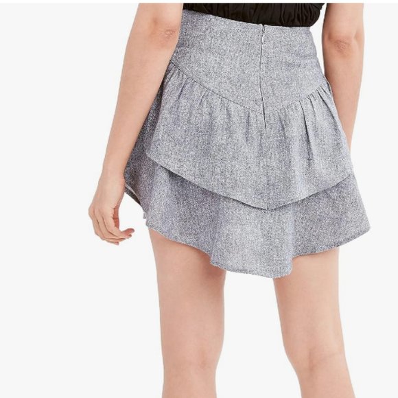 BCBGeneration fit and flare ruffle tier mini skirt NWT, size XS - Picture 1 of 5